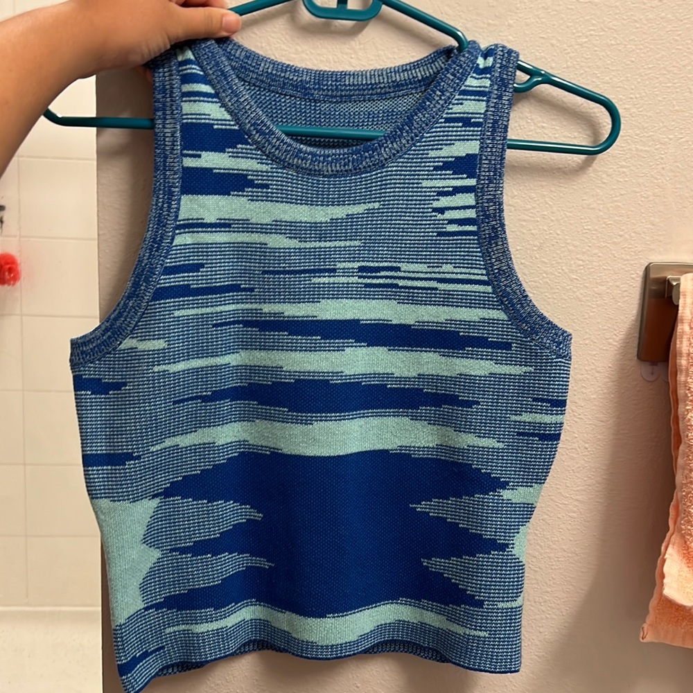 Blue sweater shirt